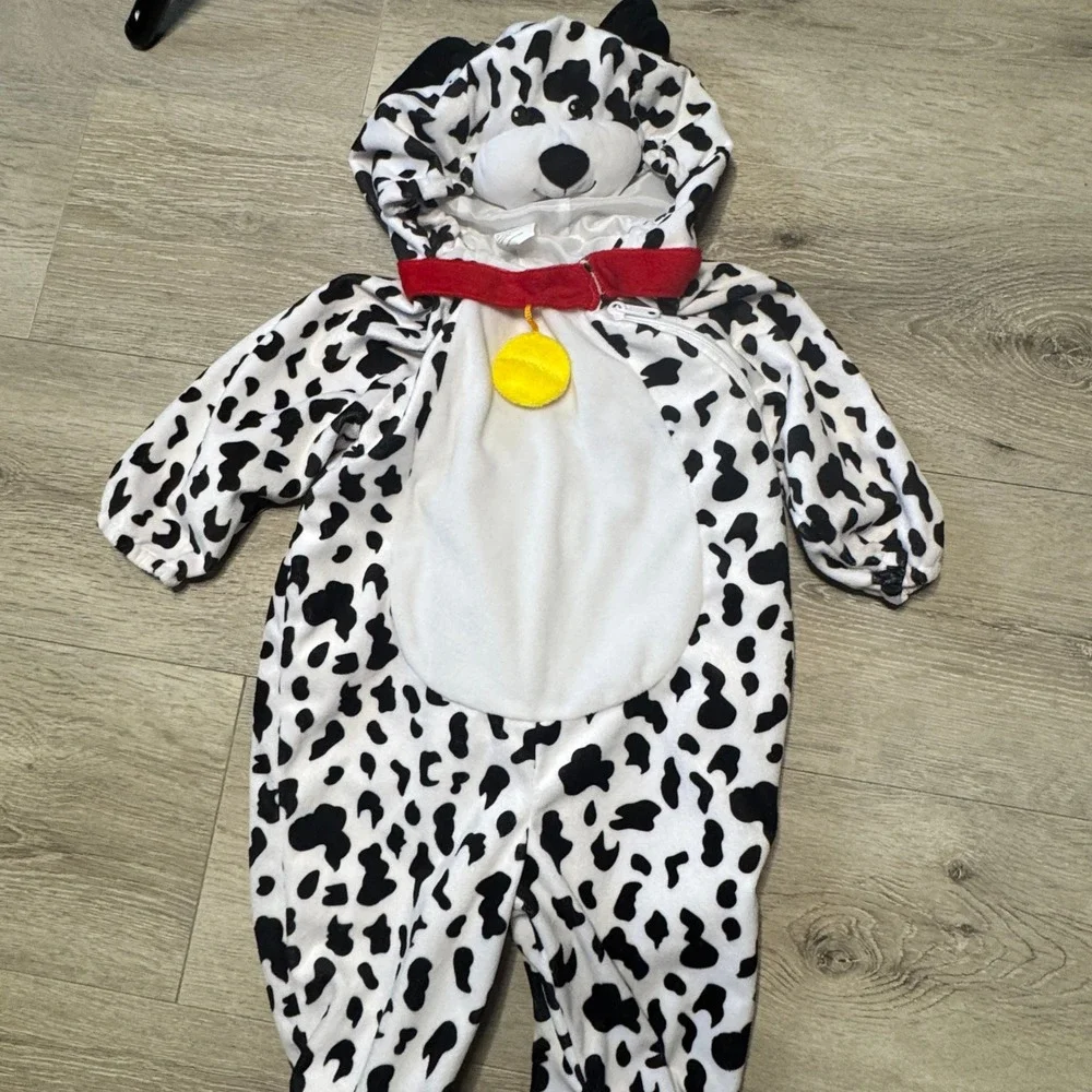 Tom's Toy Dalmatian Puppy Costume 12-18 M Black White Spotted Dog